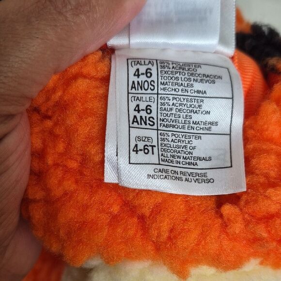 Disney Orange and Black Tigger Kids Footie Holloween Costume - Picture 6 of 16